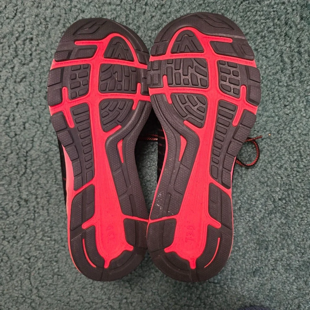 ASICS DynaFlyte 3 Women's Running Shoes Black Flash Coral Size 8.5 Lace-Up Fast